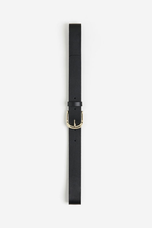 H & M - Leather belt - Black