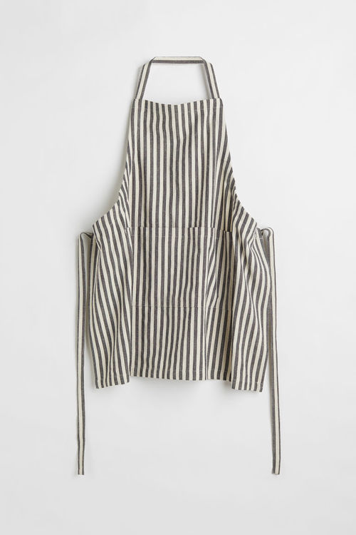 H & M - Striped apron - Grey