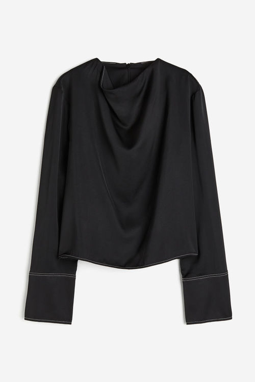 H & M - Cowl-neck satin...