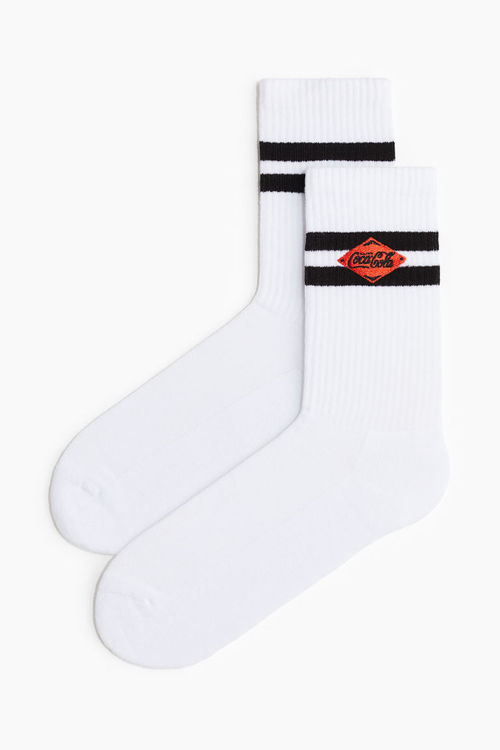 H & M - Motif-detail socks -...