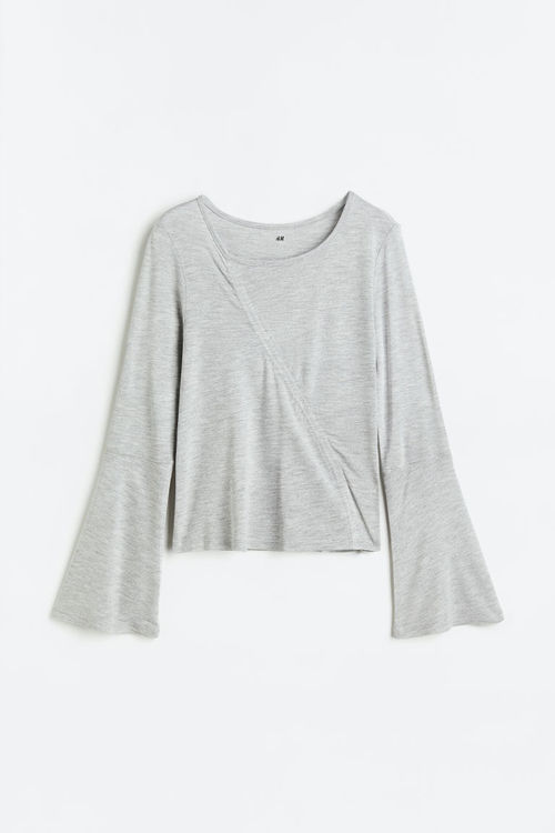 H & M - Gathered jersey top -...