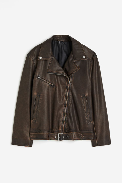 H & M - Biker jacket - Brown