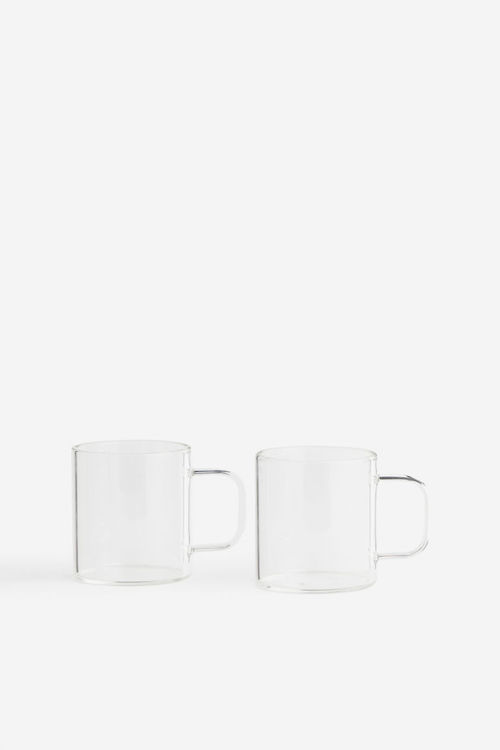 H & M - 2-pack small glass...