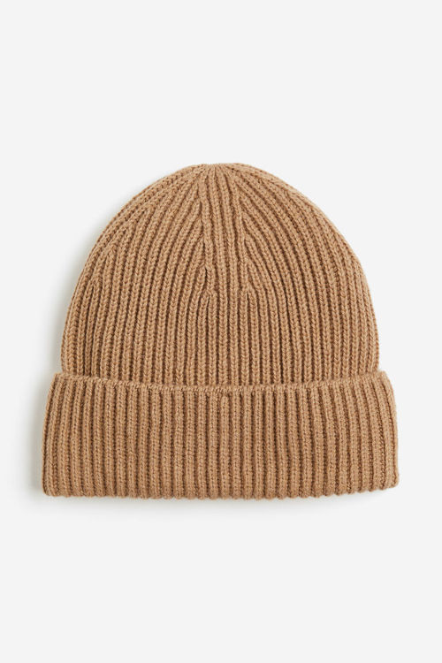 H & M - Rib-knit hat - Beige