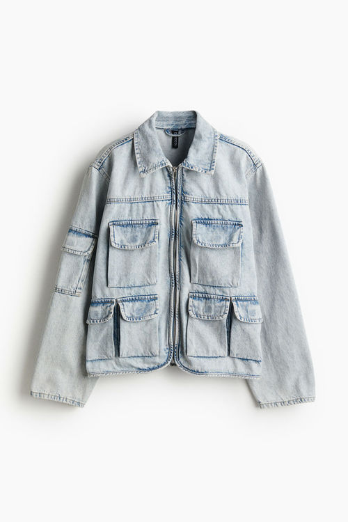 H & M - Denim utility jacket...