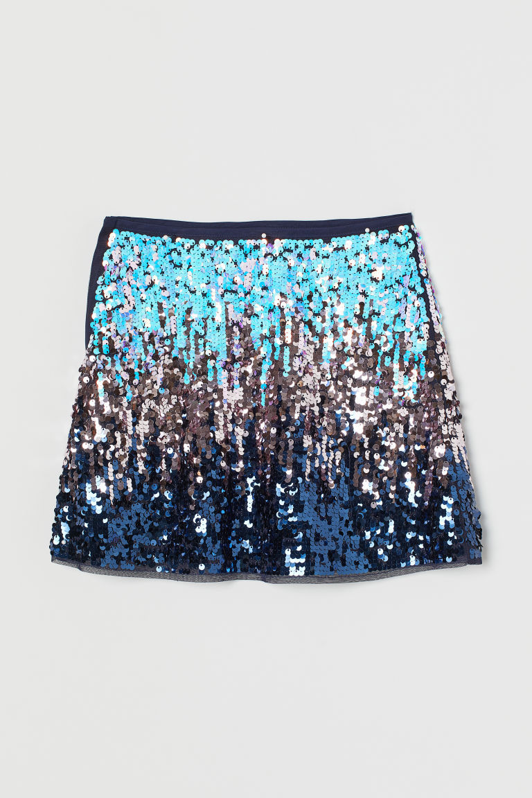 h&m girls sequin skirt