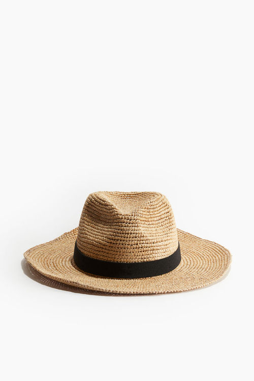 H & M - Foldable straw fedora...