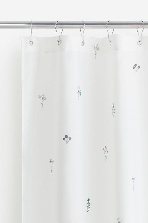 H & M - Floral shower curtain...