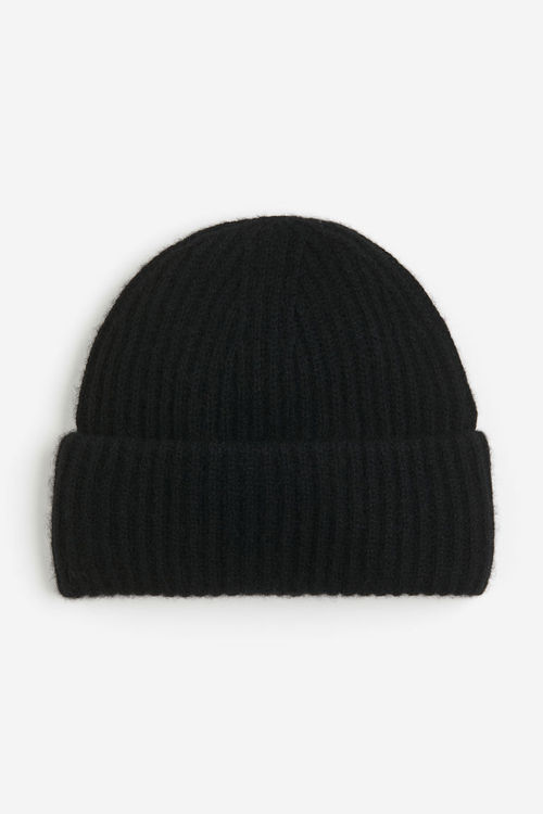 H & M - Rib-knit cashmere hat...