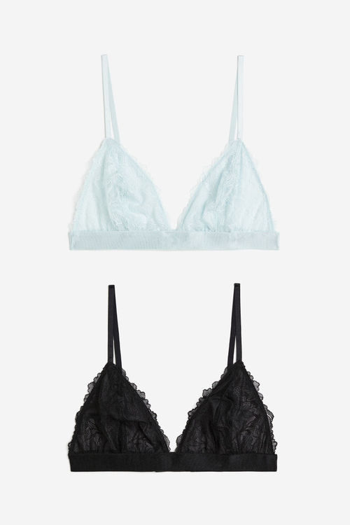 H & M - 2-pack soft lace bras...