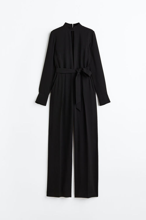 H & M - Tie-belt jumpsuit -...