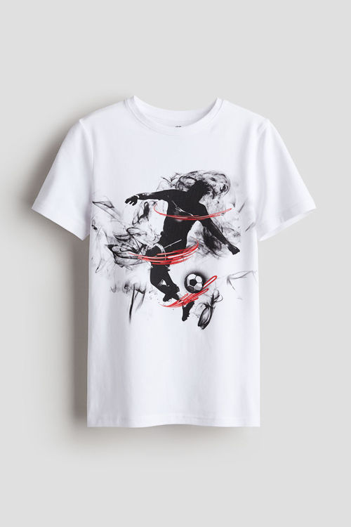 H & M - Print-motif T-shirt -...