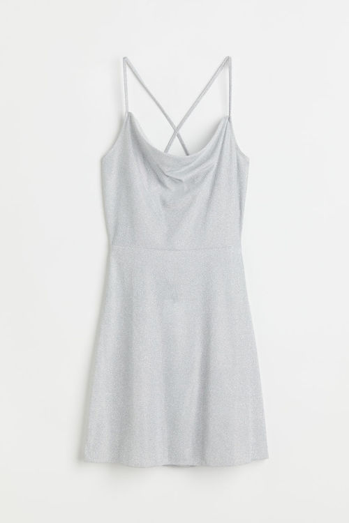 H & M - Glittery slip dress -...