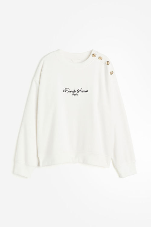 H & M - Sweatshirt - White