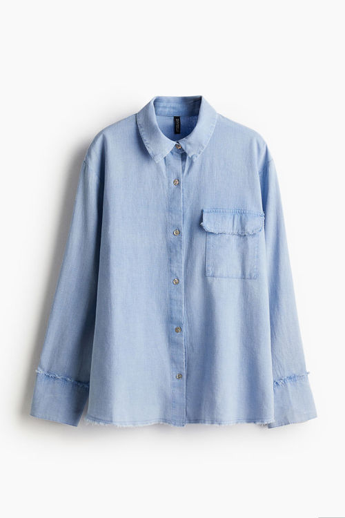 H & M - Linen-blend shirt -...