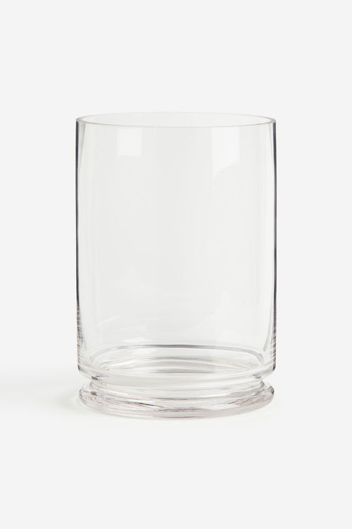 H & M - Large glass candle...