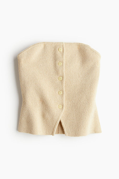 H & M - Knitted tube top -...