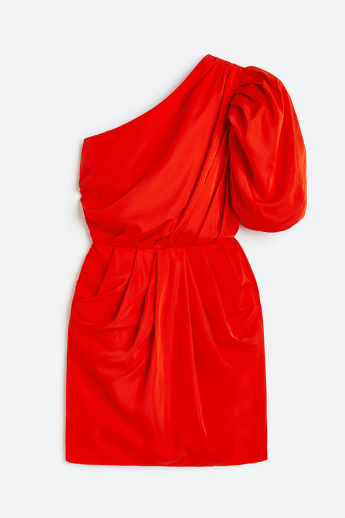 H & M - Draped one-shoulder...