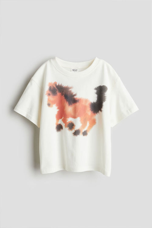 H & M - Animal-motif T-shirt...