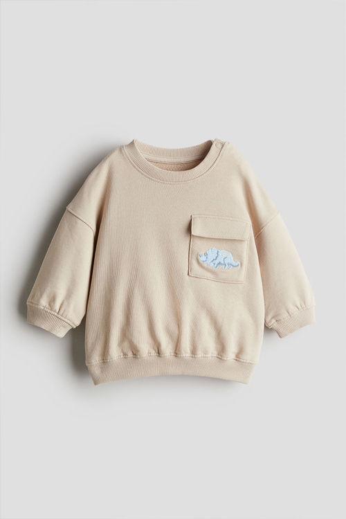 H & M - Cotton sweatshirt -...