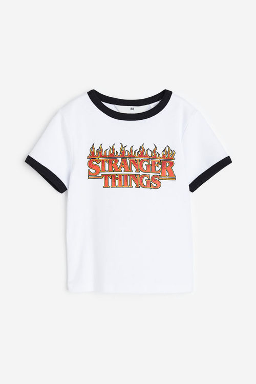 H & M - Printed T-shirt -...