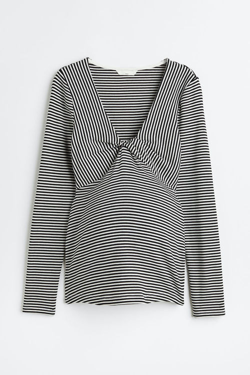 H & M - MAMA Knot-detail top...
