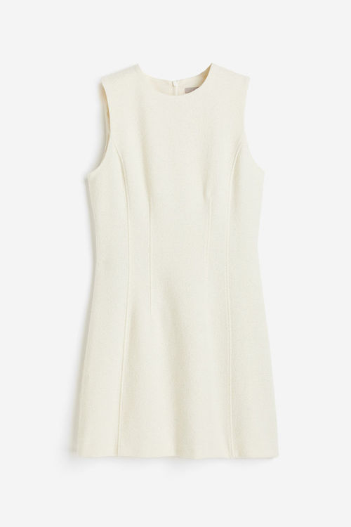 H & M - Bouclé dress - White