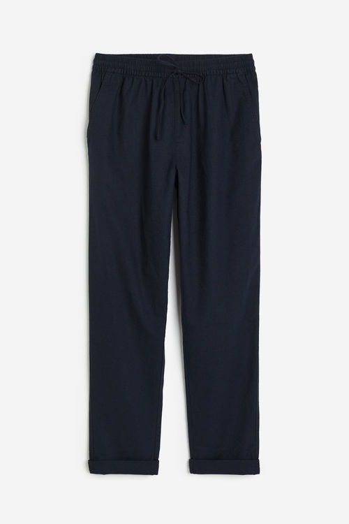 H & M - Linen-blend joggers -...