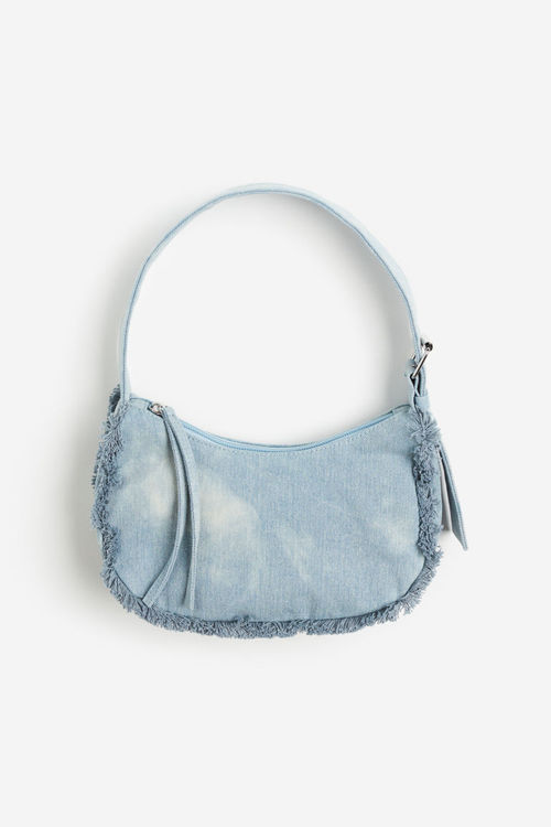 H & M - Denim shoulder bag -...