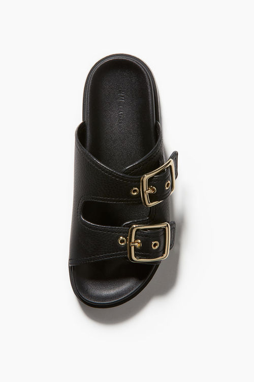 H & M - Leather sandals -...