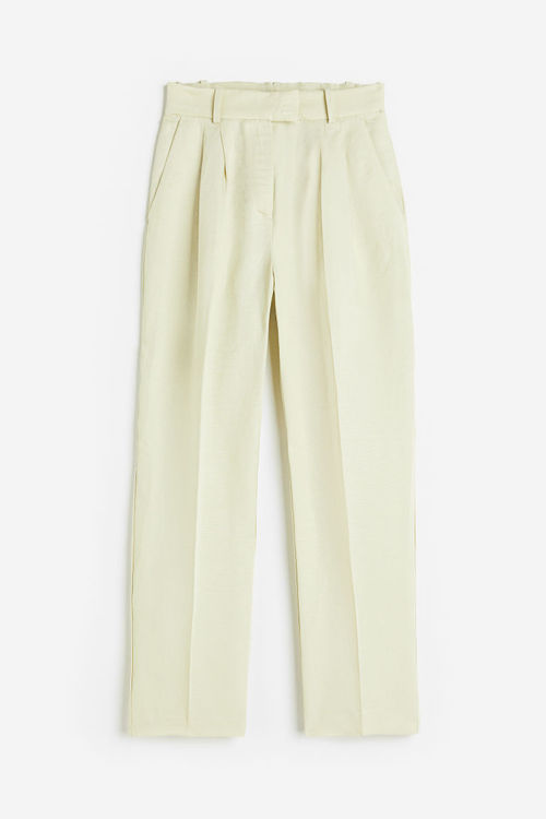 H & M - Tapered linen-blend...