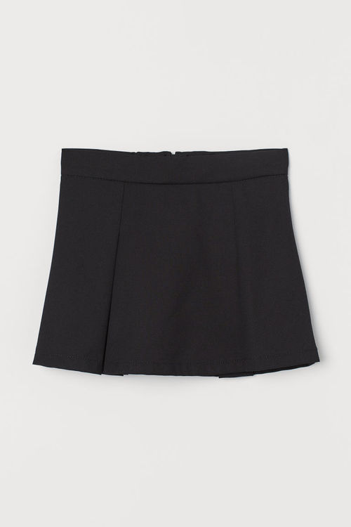 H & M - Pleated skirt - Black