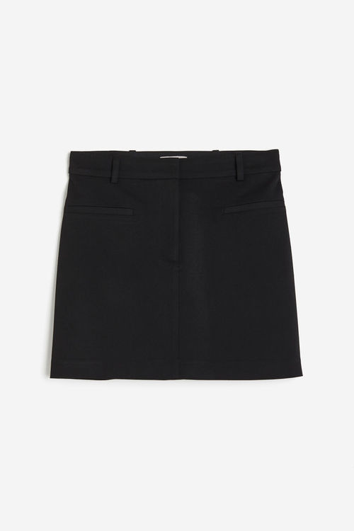 H & M - Twill skirt - Black