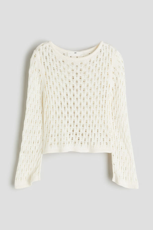 H & M - Hole-knit jumper -...