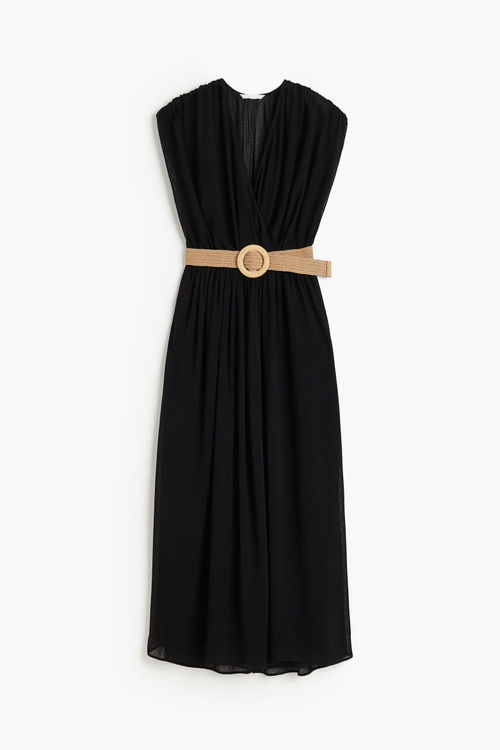 H & M - Belted dress - Black