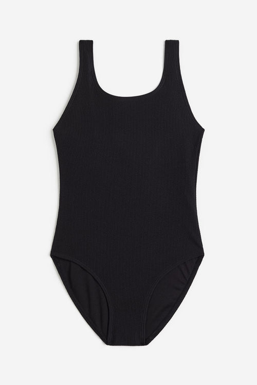 H & M - Ribbed swimsuit -...