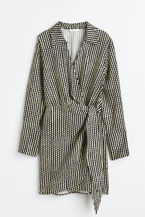 H & M - Wrap dress - Black