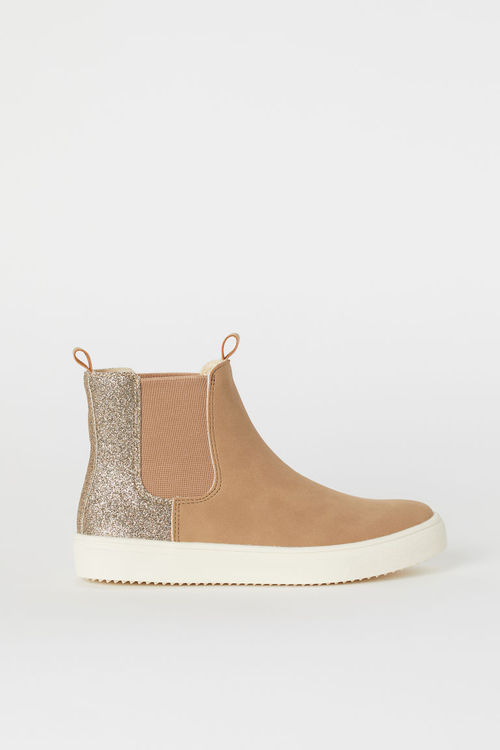 & M - Warm-lined Chelsea boots - Beige | Compare Union Square Aberdeen Shopping Centre
