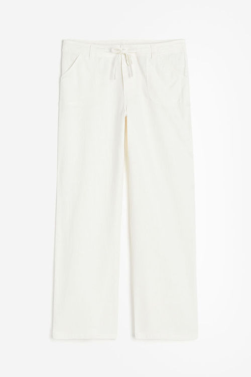 H & M - Linen-blend straight...