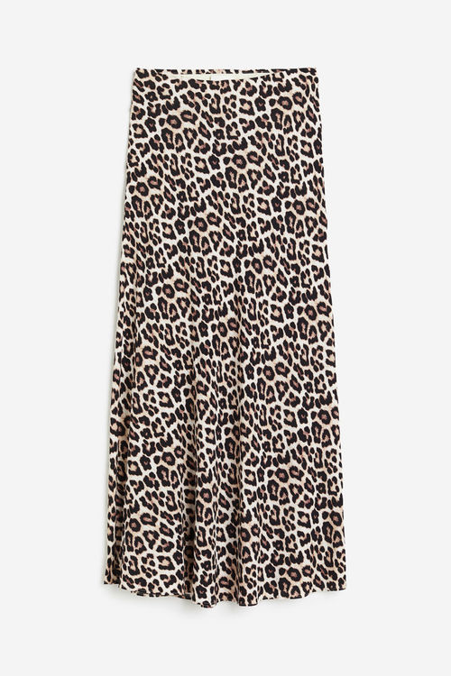 H & M - Viscose crêpe skirt -...