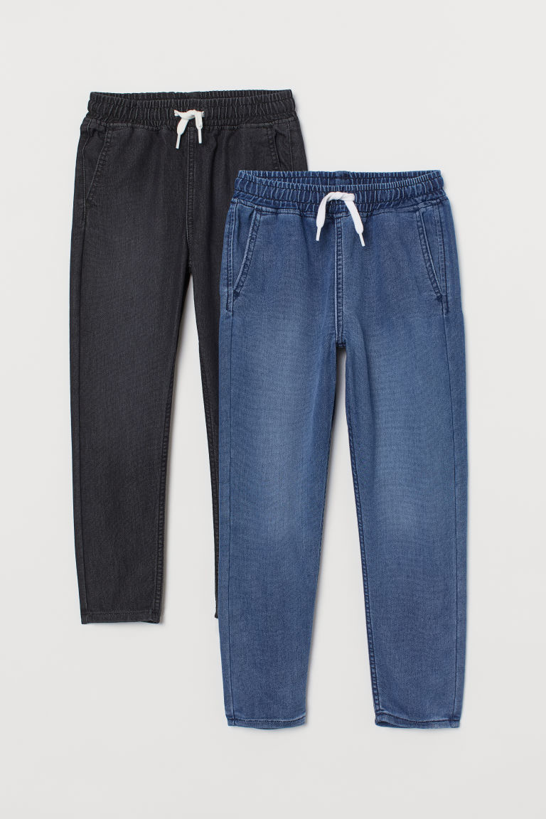 h and m denim joggers