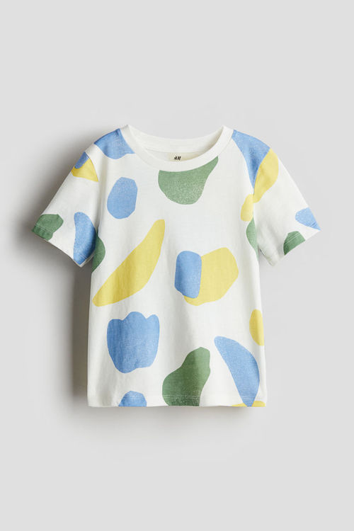 H & M - Printed T-shirt -...