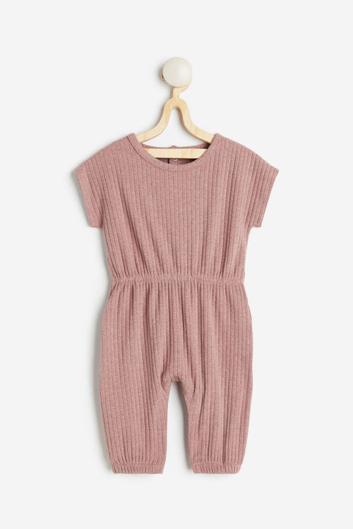 H & M - Ribbed romper suit -...