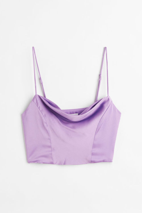 H & M - Satin corset top -...