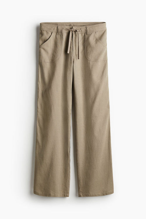 H & M - Linen-blend straight...