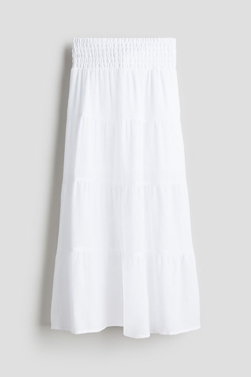 H & M - Maxi skirt - White