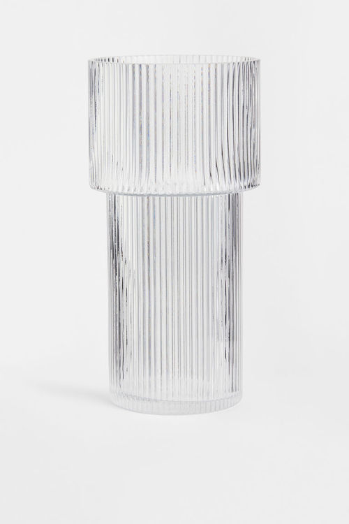 H & M - Large glass vase -...