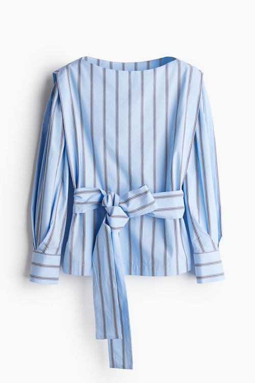 H & M - Tie-belt poplin...