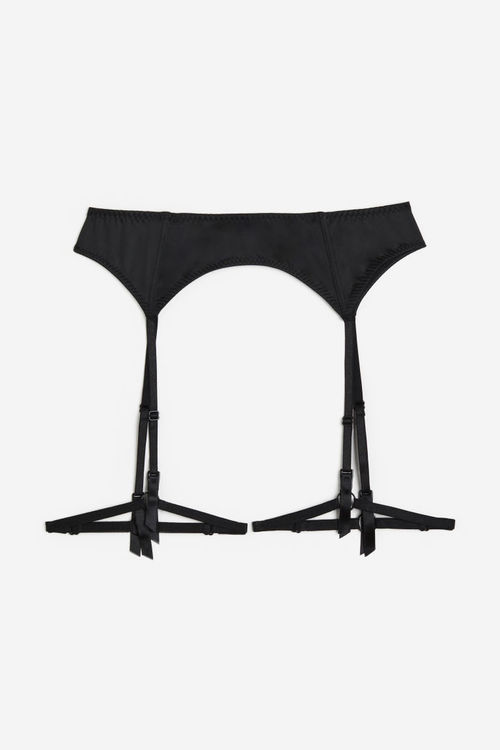 H & M - Satin suspender belt...