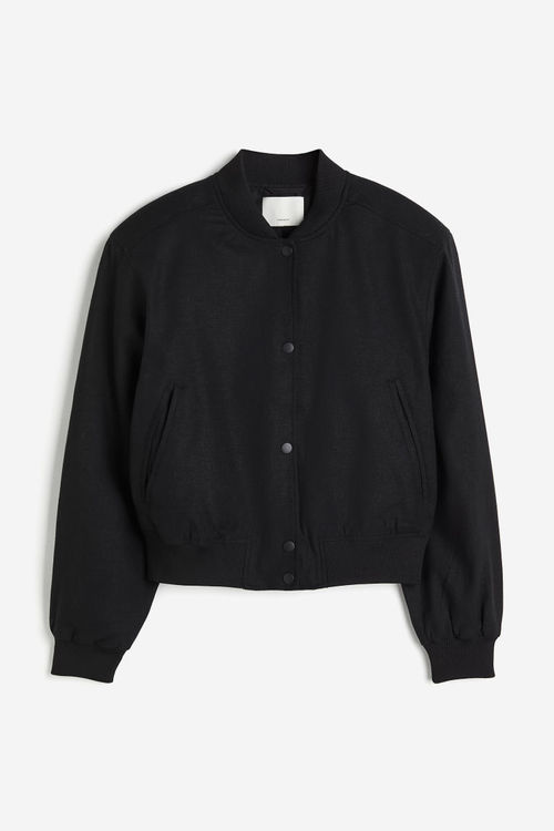 H & M - Linen-blend bomber...